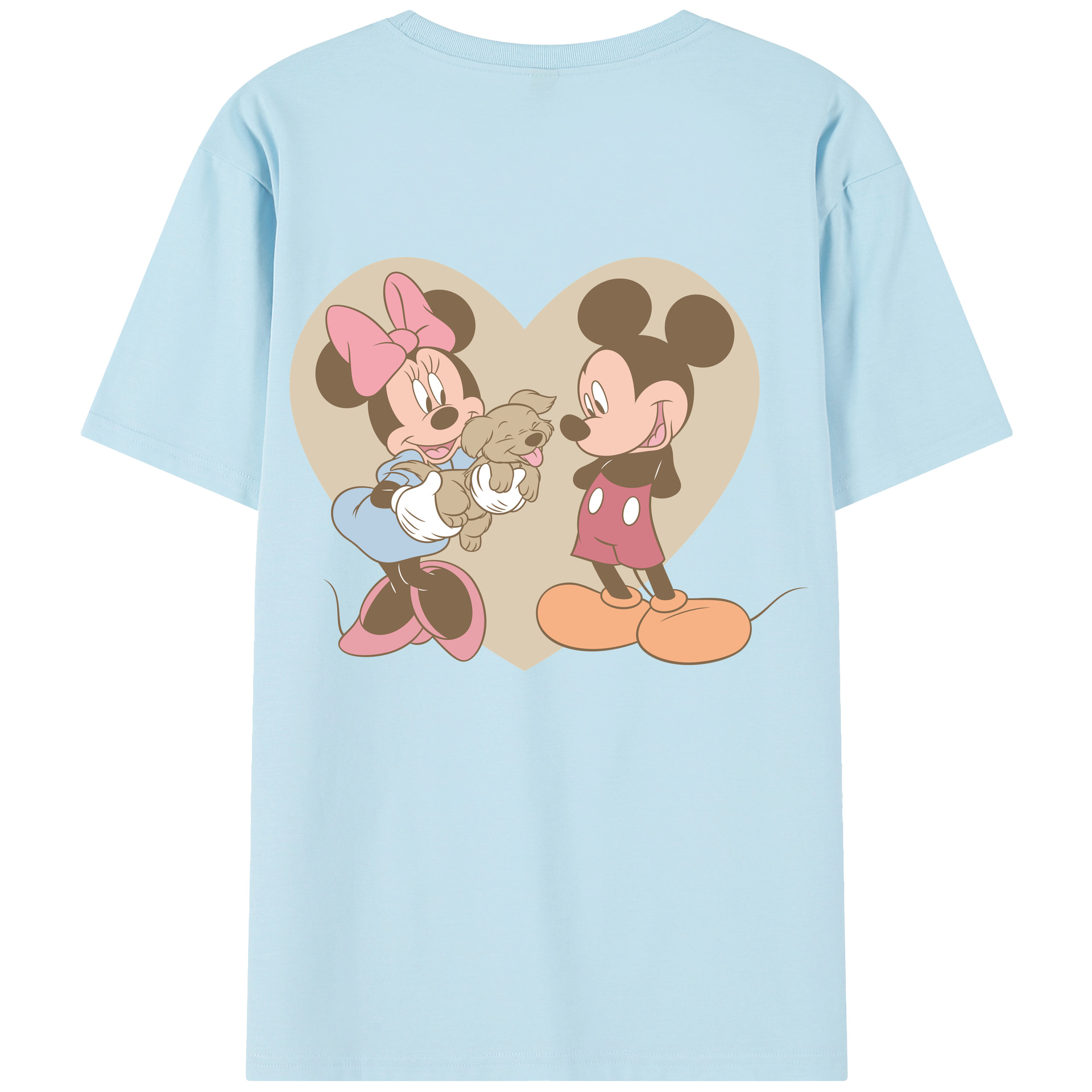 （画像用） ミッキーマウス Mickey Mouse 綿100％半袖Tシャツ（背面プリント）